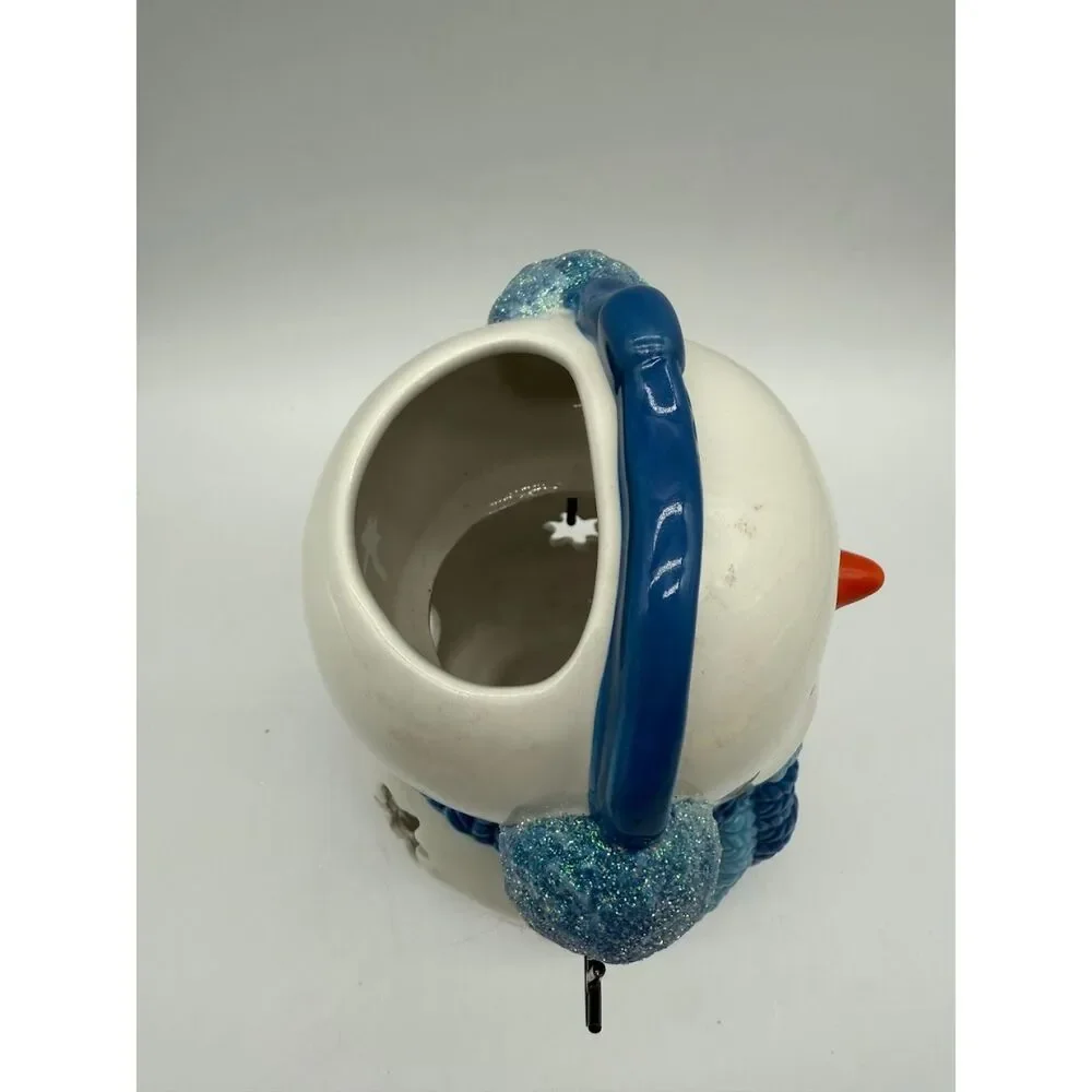 ceramic snowman  tea light holder